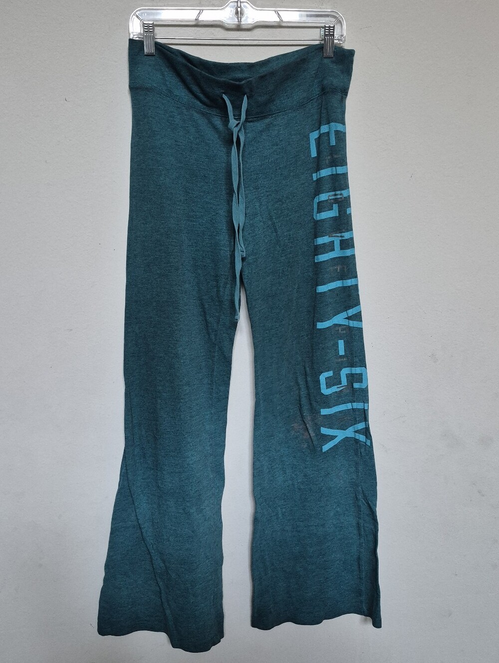 PINK Victoria's Secret Teal Lounge Sweatpants with Side Script